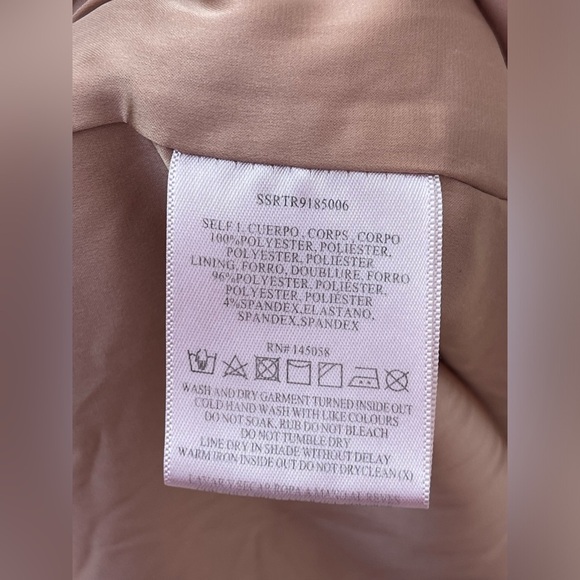 STYLESTALKER Stella Midi Dress off shoulder lace back zip slit red size M - Picture 11 of 11